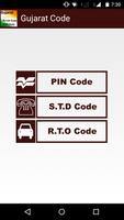 Gujarat STD RTO and PIN Code poster