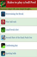 Rules to play 9 ball Pool screenshot 1