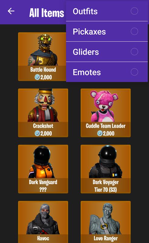 Fortnite Shop para Android - APK Baixar - 491 x 800 jpeg 45kB