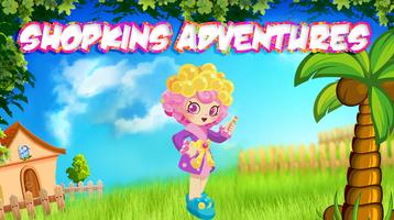 Adventures Shopkins Running الملصق