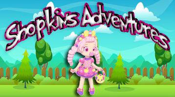 Adventures Shopkins Pink World Affiche