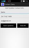 Contact Diary capture d'écran 1