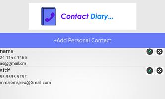 Contact Diary screenshot 2