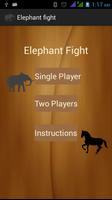 elephant fight Cartaz