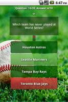 Trivia for MLB screenshot 1
