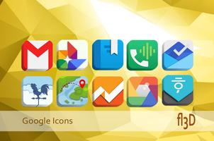 3 Schermata fl3D Icon Pack Free