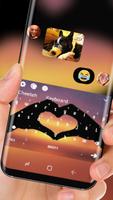 Love Heart Keyboard Hand Silhouette Theme 截图 2