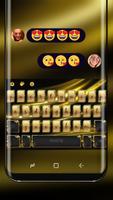 Silk Gold Luxury Keyboard Theme penulis hantaran