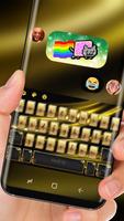 Silk Gold Luxury Keyboard Theme ảnh chụp màn hình 2