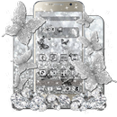 Diamond Black Butterfly Glitter Theme APK