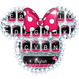Cute Mini Silver Bow Typany Keyboard icon