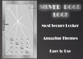 Silver Door Lock Screen Affiche