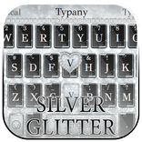 Silver Glitter Keyboard