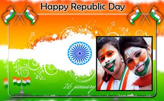 Republic Day Photo Frame Affiche