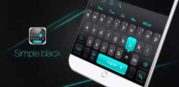 Teclado preto simples
