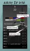 Simple Calendar app *DeepBlack تصوير الشاشة 1