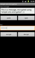 simple sms encryption पोस्टर