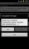 simple sms encryption स्क्रीनशॉट 1