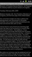 Address to Congress Feb 2009 скриншот 1