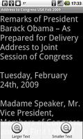 Address to Congress Feb 2009 capture d'écran 3