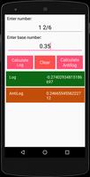 Logarithm & Anti-log Calculator (Decimal/Fraction) capture d'écran 1