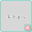 simple dot - dark gray 카카오톡 테마