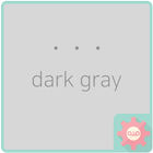 simple dot - dark gray 카카오톡 테마 icône