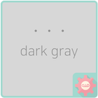 simple dot - dark gray 카카오톡 테마 أيقونة