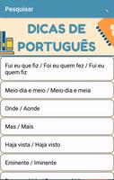 Dicas de Português پوسٹر