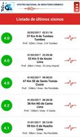 Sismo Perú اسکرین شاٹ 1