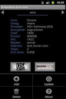 Dreambox Ecm Info capture d'écran 3