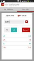 Shoe Size Converter screenshot 1