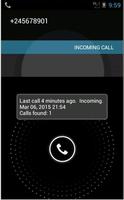 Calling Number History Affiche