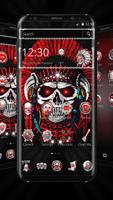 Red Bloody Skull Affiche
