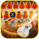 Skull Guitar Theme&Emoji Keyboard APK