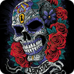 Skull deceitful flowers