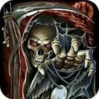 Skull grim reaper hell icon