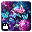neon skull butterfly theme APK