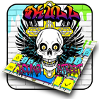 Skull Street Graffitiキーボードテーマ|ヤングスタイル アイコン