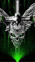 3D Evil Skull Sword Theme poster