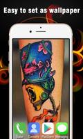 Skull Tattoo Design Live Wallpapers HD poster