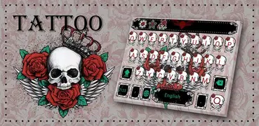 Skull Tattoo Keyboard Theme