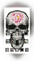 Hell Skull Tattoo постер