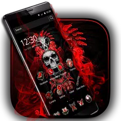 Red Blood Schädel Launcher APK Herunterladen