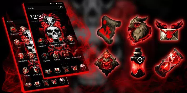 Cập nhật ngay APK Red Blood Skull cho Android để sở hữu ngay hình nền động đẫm máu đầy ma quái và huyền bí. Hãy tận hưởng không khí rùng rợn khi sử dụng điện thoại của bạn với hình nền này.
