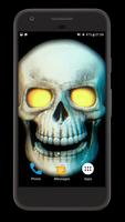 Skull 3D Video Theme Wallpaper Poster