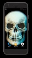 Skull 3D Video Theme Wallpaper captura de pantalla 1