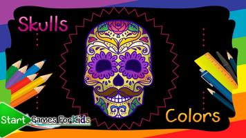Skulls Mandalas For Adults 포스터