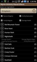 Skyrim Alchemy Shared Effects スクリーンショット 1