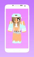 Skins girls for minecraft pe-poster